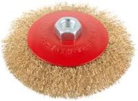 Корщетка-насадка 125мм волнистая с наклоном, колесо