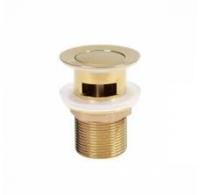 Клапан донный драковины с переливом Thermofix золото латунь (53433)