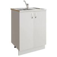 Тумба для мойки 60см ШИМ бетон светлый ЛДСП 2-х дв.