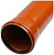 Труба 160х4,9х 500мм наруж. глад. рыж. РТП (11217)