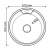 Мойка врезная d 51 круг 0,8+сифон MIXLINE (532307