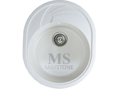 Мойка врезная МS-8 глянцевая, белый снег MAXTONE (арт.MS008Q002)