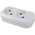 Колодка 2 гнез.2П бз бел.16А 250В ТДМ