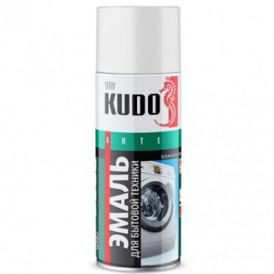 Эмаль 520мл KUDO белая дбыт.тех.